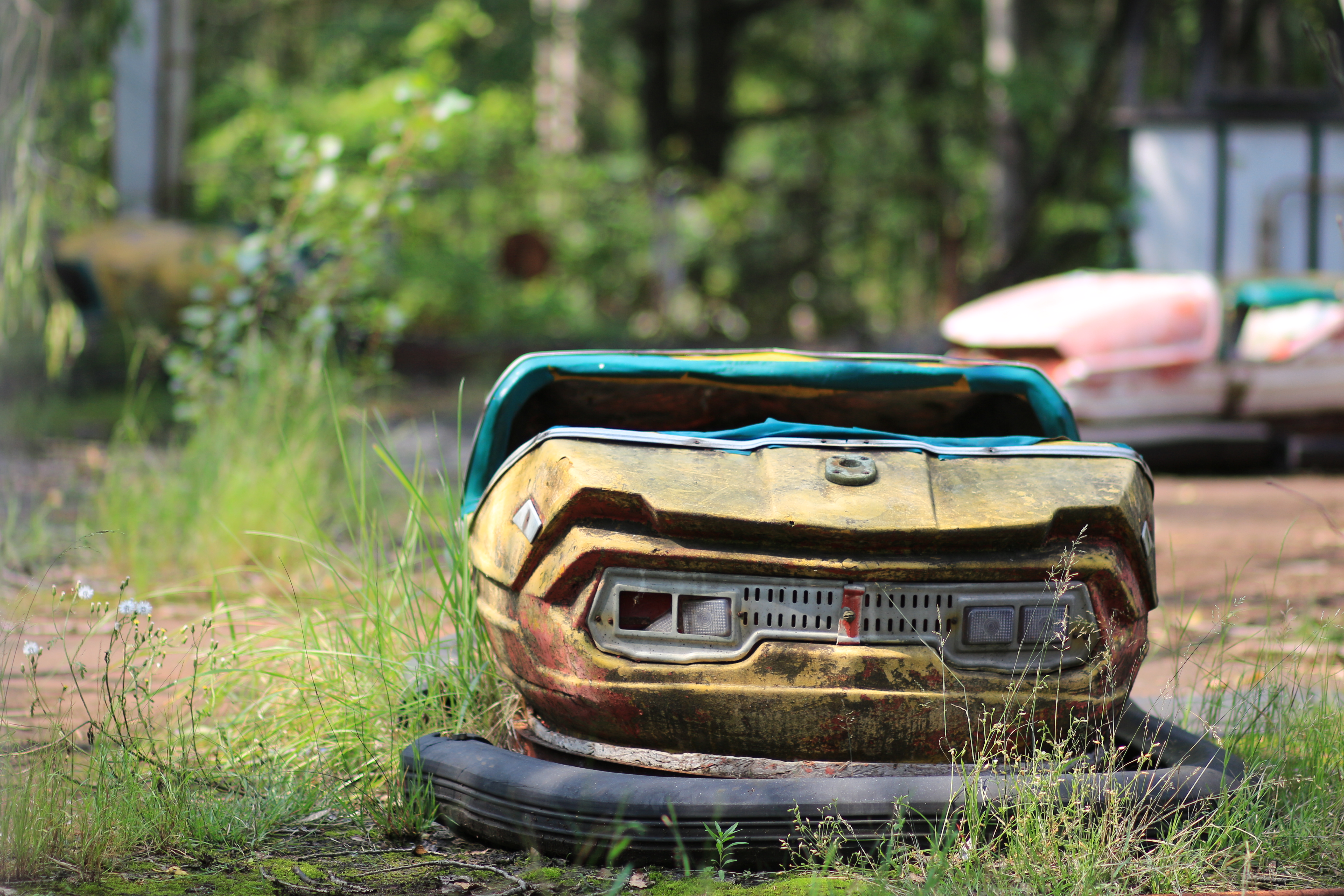 Abandoned bumper car
